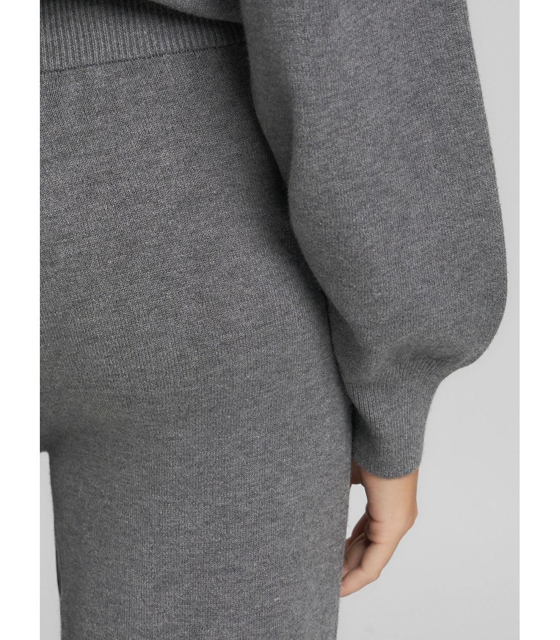 レギュラーフィット ニットパンツ（セットアップ） 詳細画像 アイアングレー 7